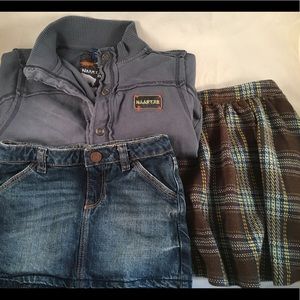 Skirt, Jacket 5T Lot of 3 Gap, Naartjie, Lands End